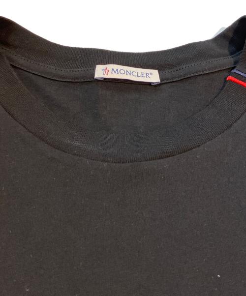 MONCLER（モンクレール）MONCLER (モンクレール) ロゴパッチTシャツ L10918C00074 89B8Q ブラック サイズ:Lの古着・服飾アイテム