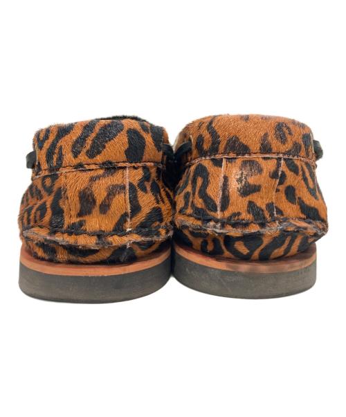 Timberland（ティンバーランド）Timberland (ティンバーランド) WACKO MARIA (ワコマリア) レオパードハラコデッキシューズ　A7260 ブラウン×ブラック サイズ:28の古着・服飾アイテム