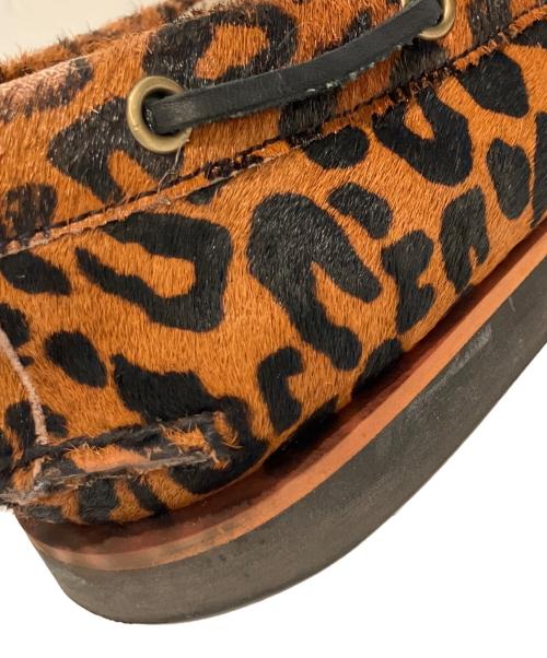 Timberland（ティンバーランド）Timberland (ティンバーランド) WACKO MARIA (ワコマリア) レオパードハラコデッキシューズ　A7260 ブラウン×ブラック サイズ:28の古着・服飾アイテム