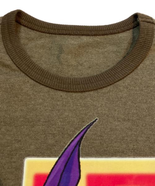 beauty:beast（ビューティービースト）beauty:beast (ビューティービースト) プリントTシャツ カーキ サイズ:1の古着・服飾アイテム