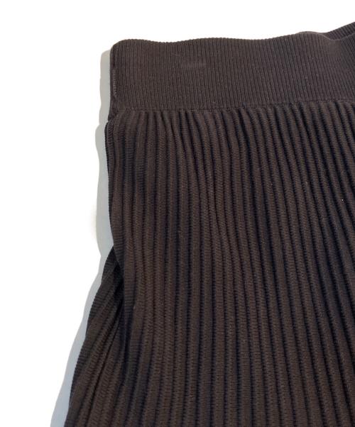 allureville（アルアバイル）allureville (アルアバイル) ニットプリーツフレアスカート　20211011190 ブラック サイズ:Mの古着・服飾アイテム
