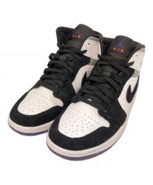 NIKE（ナイキ）の古着「Air Jordan 1 Mid "Purple"　852542-105」｜ブラック