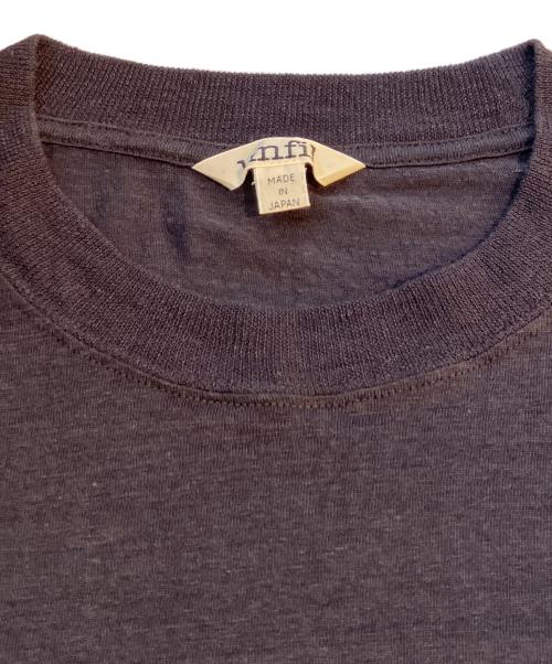 UNFIL（アンフィル）unfil (アンフィル) リネンジャージー クロップドTシャツ　WHSP-UW139 ネイビー サイズ:-の古着・服飾アイテム