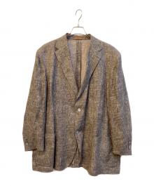 CORNELIANI（コルネリアーニ）の古着「リネンテーラードジャケット」｜グレー