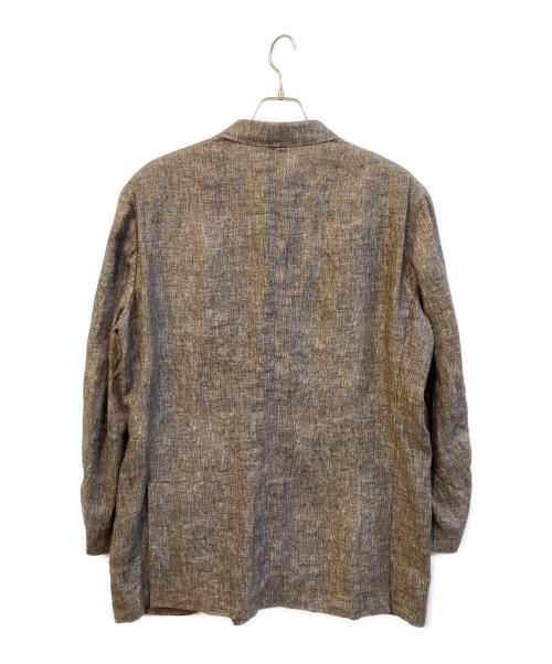 CORNELIANI（コルネリアーニ）CORNELIANI (コルネリアーニ) リネンテーラードジャケット グレー サイズ:60の古着・服飾アイテム