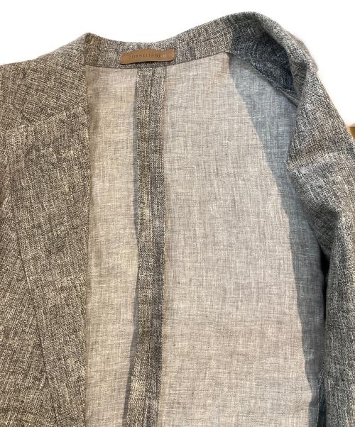 CORNELIANI（コルネリアーニ）CORNELIANI (コルネリアーニ) リネンテーラードジャケット グレー サイズ:60の古着・服飾アイテム