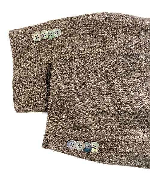 CORNELIANI（コルネリアーニ）CORNELIANI (コルネリアーニ) リネンテーラードジャケット グレー サイズ:60の古着・服飾アイテム