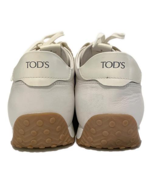 TOD'S（トッズ）TOD'S (トッズ) レザースニーカー ホワイト サイズ:9の古着・服飾アイテム