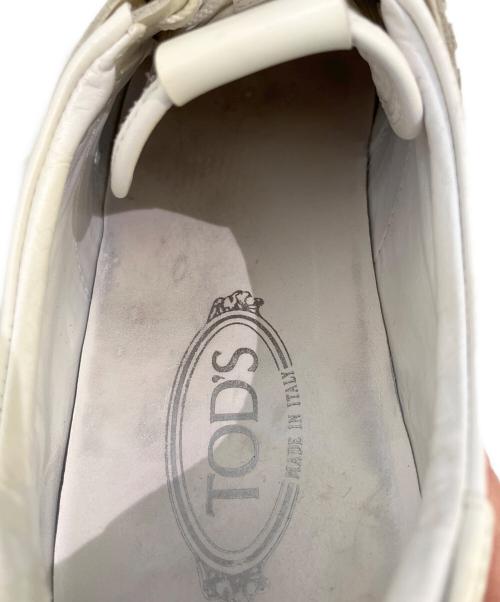 TOD'S（トッズ）TOD'S (トッズ) レザースニーカー ホワイト サイズ:9の古着・服飾アイテム
