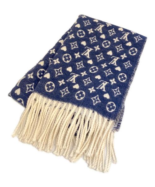 LOUIS VUITTON（ルイ ヴィトン）LOUIS VUITTON (ルイ ヴィトン) カシミヤマフラー MP2907 ブルー サイズ:-の古着・服飾アイテム