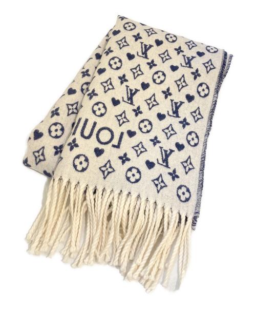 LOUIS VUITTON（ルイ ヴィトン）LOUIS VUITTON (ルイ ヴィトン) カシミヤマフラー MP2907 ブルー サイズ:-の古着・服飾アイテム