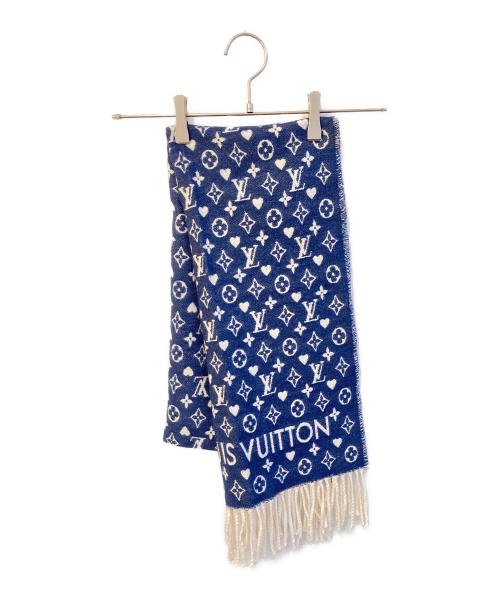 LOUIS VUITTON（ルイ ヴィトン）LOUIS VUITTON (ルイ ヴィトン) カシミヤマフラー MP2907 ブルー サイズ:-の古着・服飾アイテム