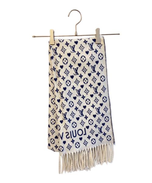 LOUIS VUITTON（ルイ ヴィトン）LOUIS VUITTON (ルイ ヴィトン) カシミヤマフラー MP2907 ブルー サイズ:-の古着・服飾アイテム