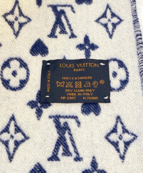 LOUIS VUITTON（ルイ ヴィトン）LOUIS VUITTON (ルイ ヴィトン) カシミヤマフラー MP2907 ブルー サイズ:-の古着・服飾アイテム