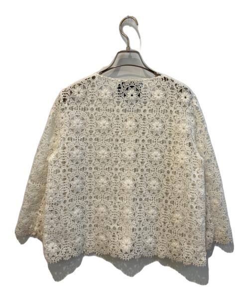 BLUMARINE（ブルマリン）BLUMARINE (ブルマリン) レースジャケット ホワイト サイズ:Mの古着・服飾アイテム