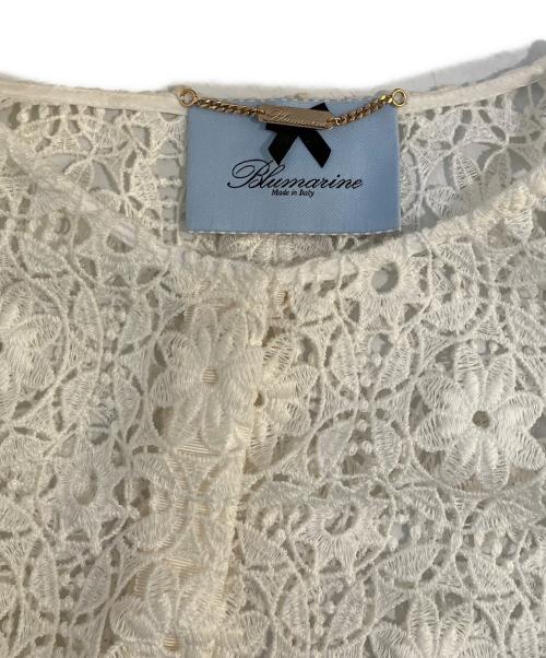BLUMARINE（ブルマリン）BLUMARINE (ブルマリン) レースジャケット ホワイト サイズ:Mの古着・服飾アイテム