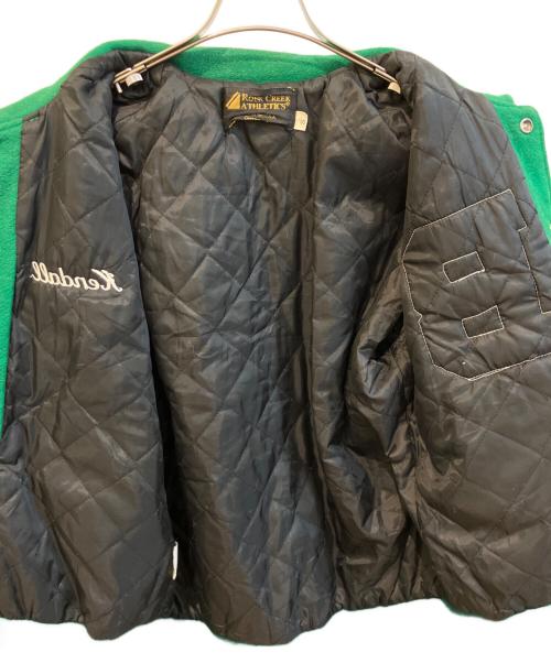ROCK CREEK ATHLETICS（ロッククリークアスレチックス）rock creek athletics (ロッククリークアスレチックス) 80’S～90’Sスタジャン グリーン サイズ:Sの古着・服飾アイテム