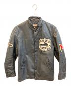 SHIELDSシールズ）の古着「60’Sレザースタジャン」｜ブラック