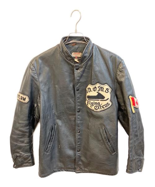 SHIELDS（シールズ）shields (シールズ) 60’Sレザースタジャン ブラック サイズ:Sの古着・服飾アイテム