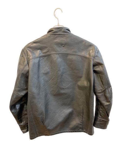 SHIELDS（シールズ）shields (シールズ) 60’Sレザースタジャン ブラック サイズ:Sの古着・服飾アイテム