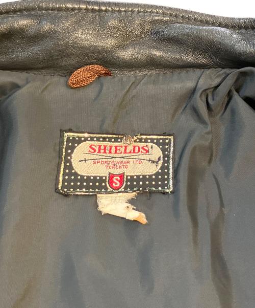 SHIELDS（シールズ）shields (シールズ) 60’Sレザースタジャン ブラック サイズ:Sの古着・服飾アイテム