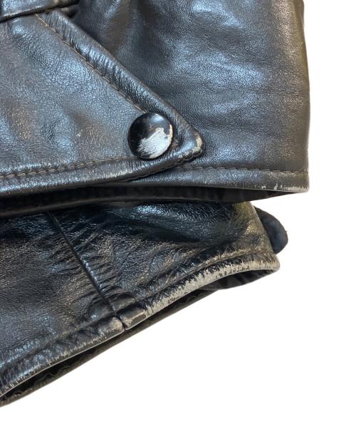 SHIELDS（シールズ）shields (シールズ) 60’Sレザースタジャン ブラック サイズ:Sの古着・服飾アイテム