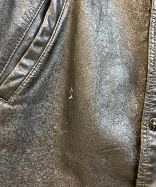 SHIELDS（シールズ）shields (シールズ) 60’Sレザースタジャン ブラック サイズ:Sの古着・服飾アイテム