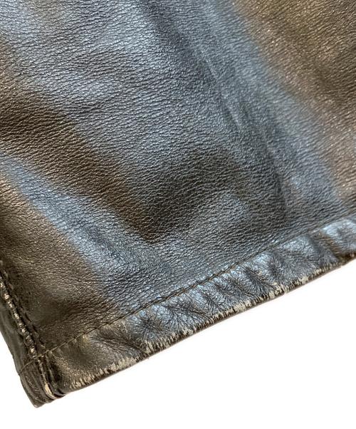 SHIELDS（シールズ）shields (シールズ) 60’Sレザースタジャン ブラック サイズ:Sの古着・服飾アイテム