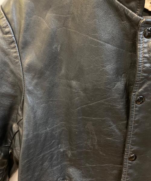 SHIELDS（シールズ）shields (シールズ) 60’Sレザースタジャン ブラック サイズ:Sの古着・服飾アイテム
