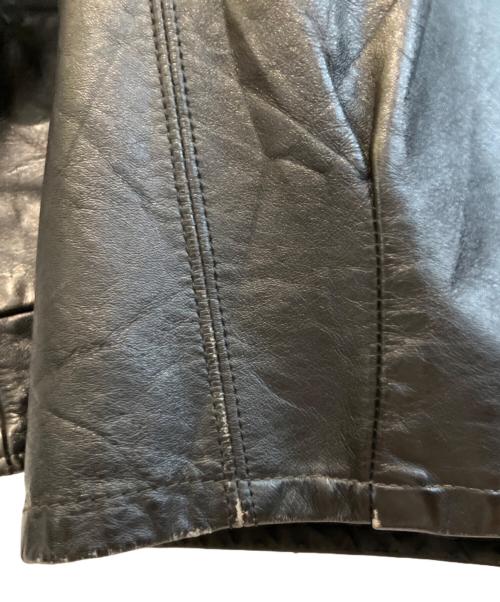 SHIELDS（シールズ）shields (シールズ) 60’Sレザースタジャン ブラック サイズ:Sの古着・服飾アイテム