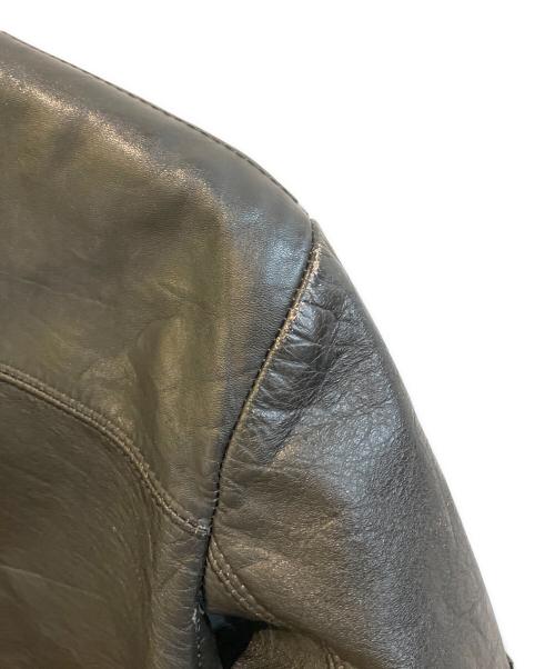 SHIELDS（シールズ）shields (シールズ) 60’Sレザースタジャン ブラック サイズ:Sの古着・服飾アイテム
