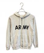 Championチャンピオン）の古着「90’S～00’SARMYジップパーカー」｜グレー