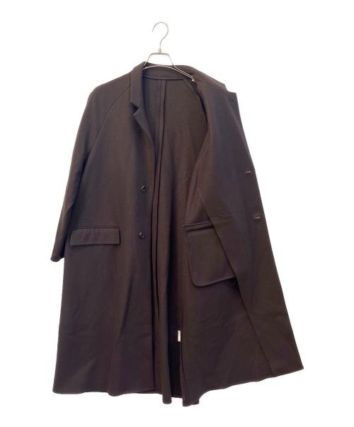 URU（ウル）uru (ウル) WOOL PONCH / OVER COAT　20FWP03 ブラウン サイズ:1の古着・服飾アイテム