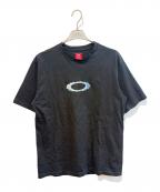 OAKLEYオークリー）の古着「メタリックロゴTシャツ」｜ブラック