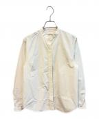 TOMORROW LAND collectionトゥモローランドコレクション）の古着「コンパクトブロード タックブラウス　13-01-42-01203」｜ホワイト