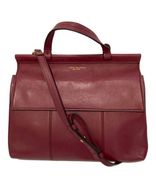 TORY BURCH（トリーバーチ）TORY BURCH (トリーバーチ) レザーハンドバッグ レッド サイズ:-の古着・服飾アイテム