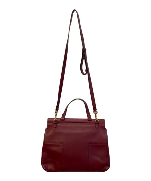 TORY BURCH（トリーバーチ）TORY BURCH (トリーバーチ) レザーハンドバッグ レッド サイズ:-の古着・服飾アイテム