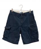 POLO RALPH LAURENポロ・ラルフローレン）の古着「６ポケハーフカーゴパンツ」｜ネイビー