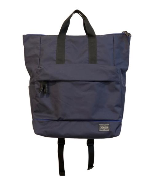 PORTER GIRL（ポーターガール）PORTER GIRL (ポーターガール) ムース 2WAYデイパック(L)　751-28176 ネイビーの古着・服飾アイテム