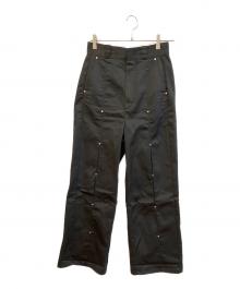 Dickies×SLY（ディッキーズ×スライ）の古着「HOLE STRAIGHT パンツ　030ISR01-3131」｜ブラック