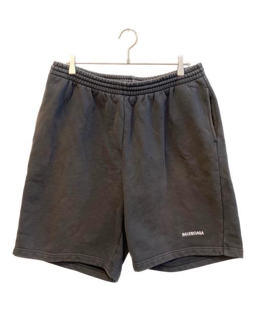 BALENCIAGA（バレンシアガ）BALENCIAGA (バレンシアガ) Logo Embroidered Shorts　674591 TMVF5 ブラック サイズ:Ｓの古着・服飾アイテム