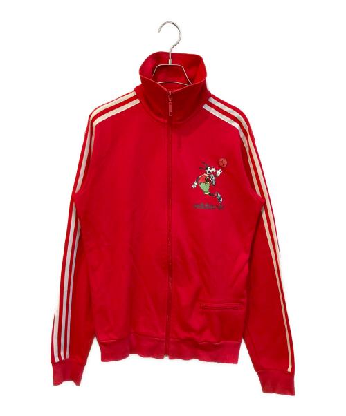 adidas（アディダス）adidas (アディダス) トラックジャケット レッド サイズ:Mの古着・服飾アイテム