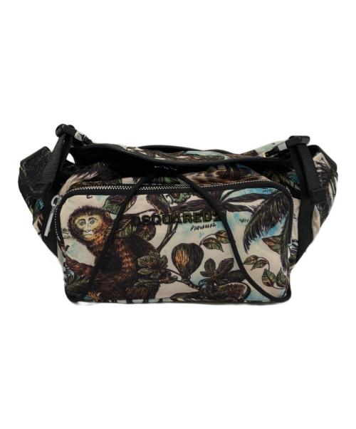 DSQUARED2（ディースクエアード）DSQUARED2 (ディースクエアード) Monkey Business ベルトバッグ　SJ11708779 ブルー×ホワイト サイズ:-の古着・服飾アイテム