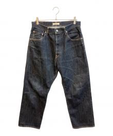 HATSKI（ハツキ）の古着「セルビッチデニムパンツ/Wide Tapered Denim　HTK-18013」｜インディゴ