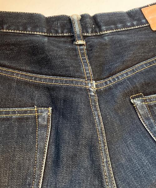 HATSKI（ハツキ）HATSKI (ハツキ) セルビッチデニムパンツ/Wide Tapered Denim　HTK-18013 インディゴ サイズ:2の古着・服飾アイテム