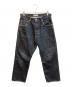 HATSKI（ハツキ）の古着「セルビッチデニムパンツ/Wide Tapered Denim　HTK-18013」｜インディゴ