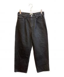 EVCON（エビコン）の古着「デニムパンツ/1TUCK BAGGY DENIM BIO　251-91507」｜ブラック