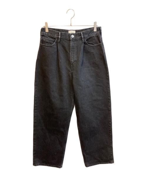 EVCON（エビコン）evcon (エビコン) デニムパンツ/1TUCK BAGGY DENIM BIO　251-91507 ブラック サイズ:2の古着・服飾アイテム