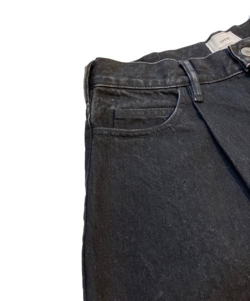 EVCON（エビコン）evcon (エビコン) デニムパンツ/1TUCK BAGGY DENIM BIO　251-91507 ブラック サイズ:2の古着・服飾アイテム