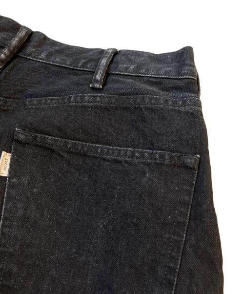 EVCON（エビコン）evcon (エビコン) デニムパンツ/1TUCK BAGGY DENIM BIO　251-91507 ブラック サイズ:2の古着・服飾アイテム